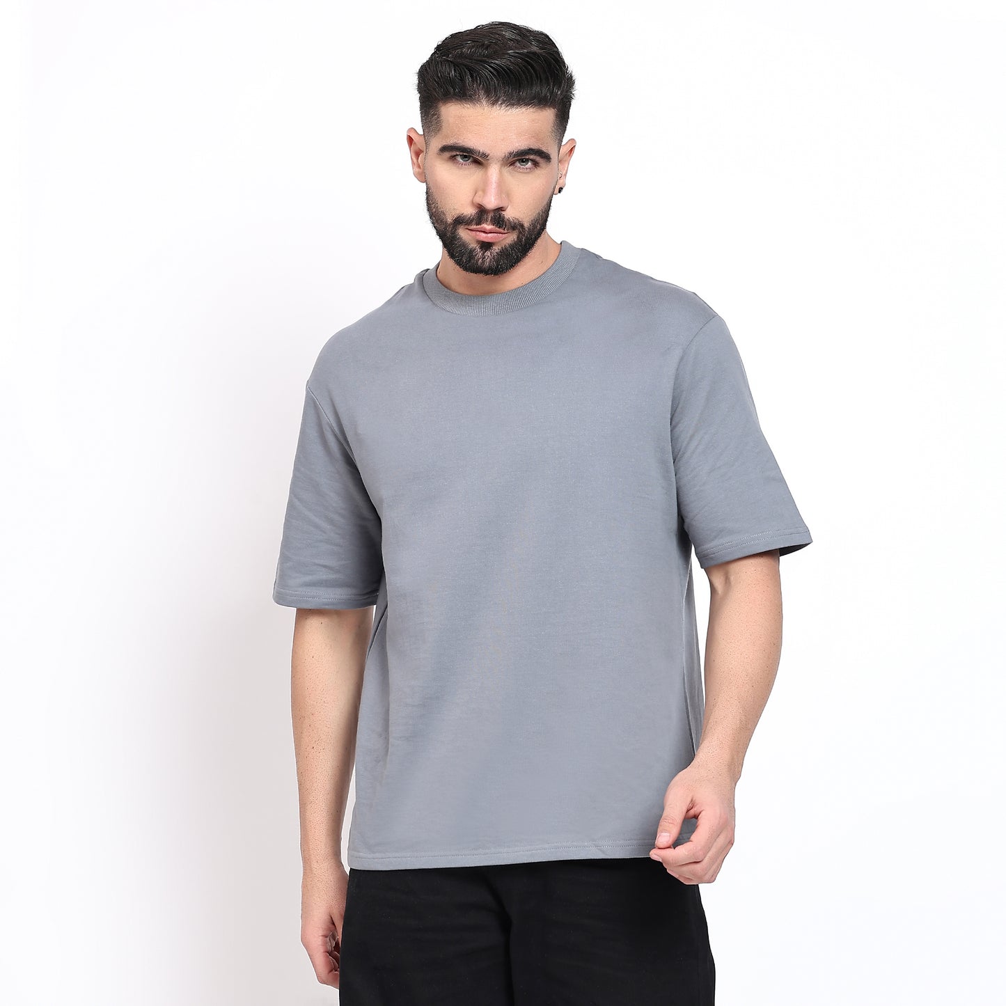 Oversized Regular T-Shirt – Premium Cotton | Grey