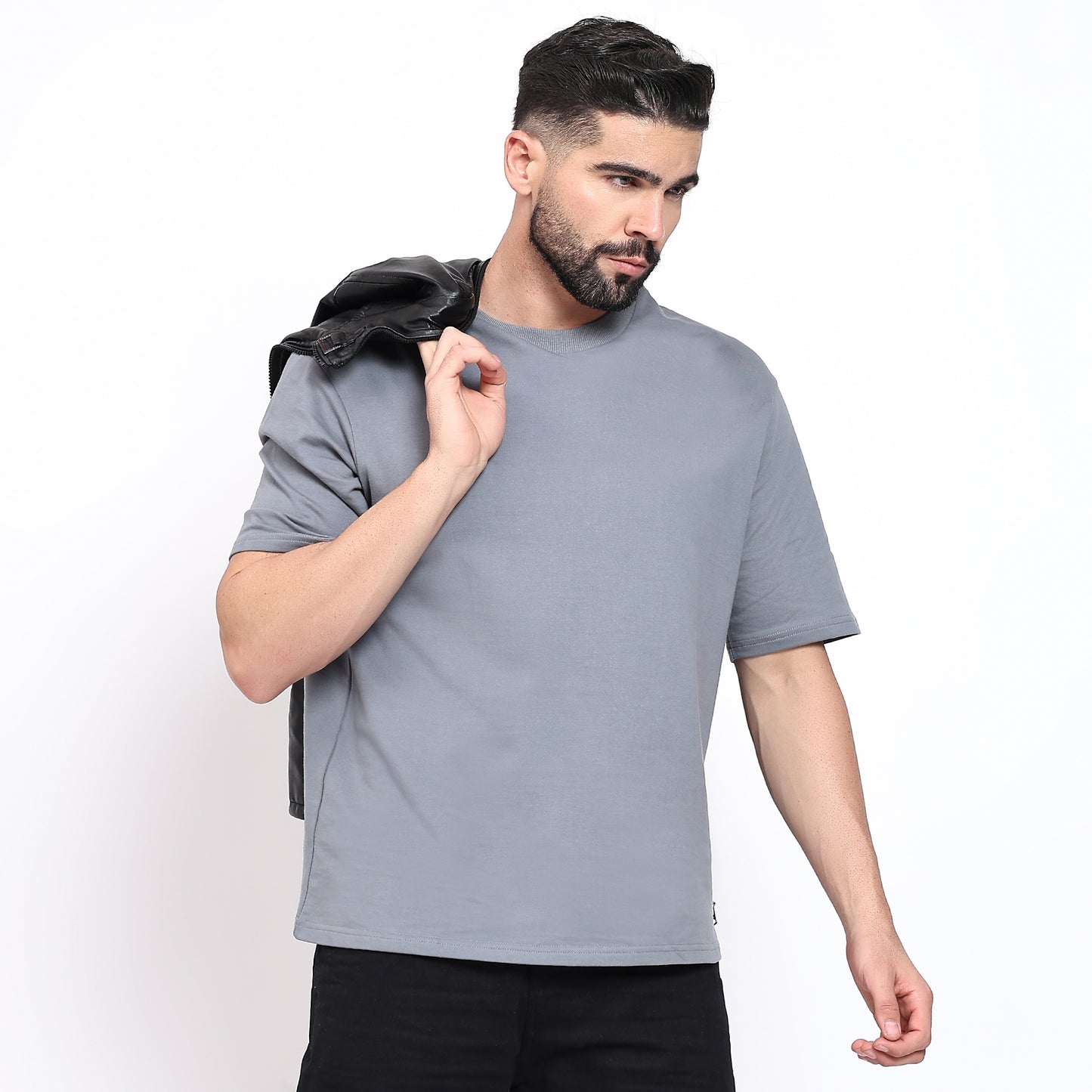 Oversized Regular T-Shirt – Premium Cotton | Grey