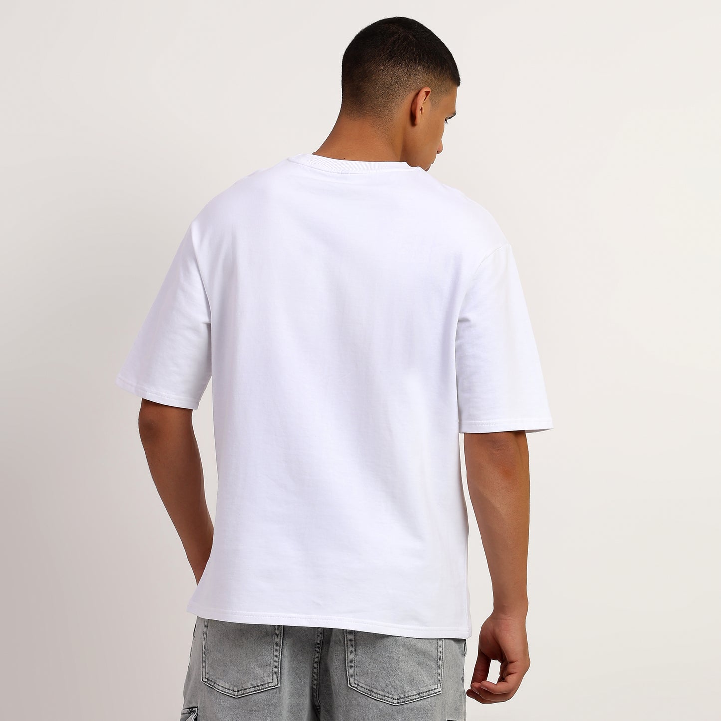 FLY | Oversized Regular T-Shirt – Premium Cotton | White