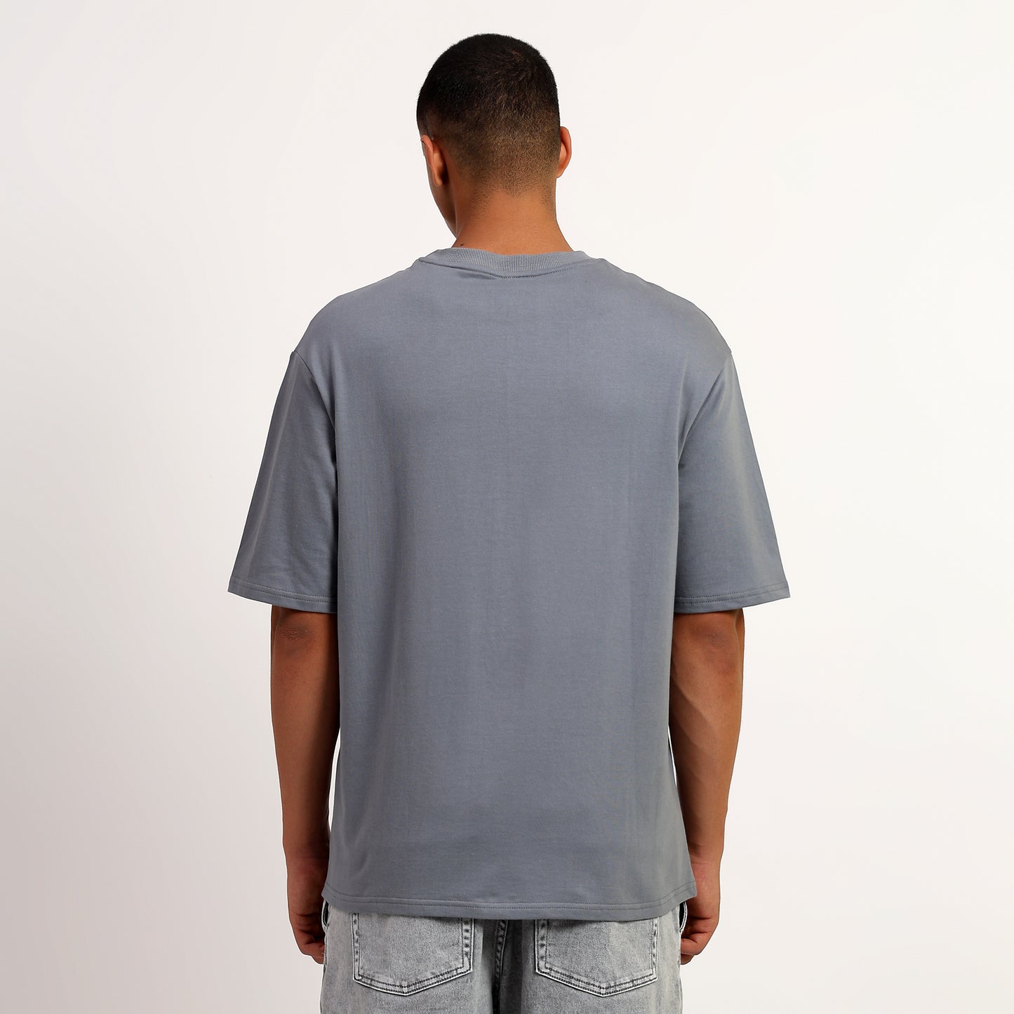 TAKE IT EASY | Oversized Regular T-Shirt – Premium Cotton | GREY
