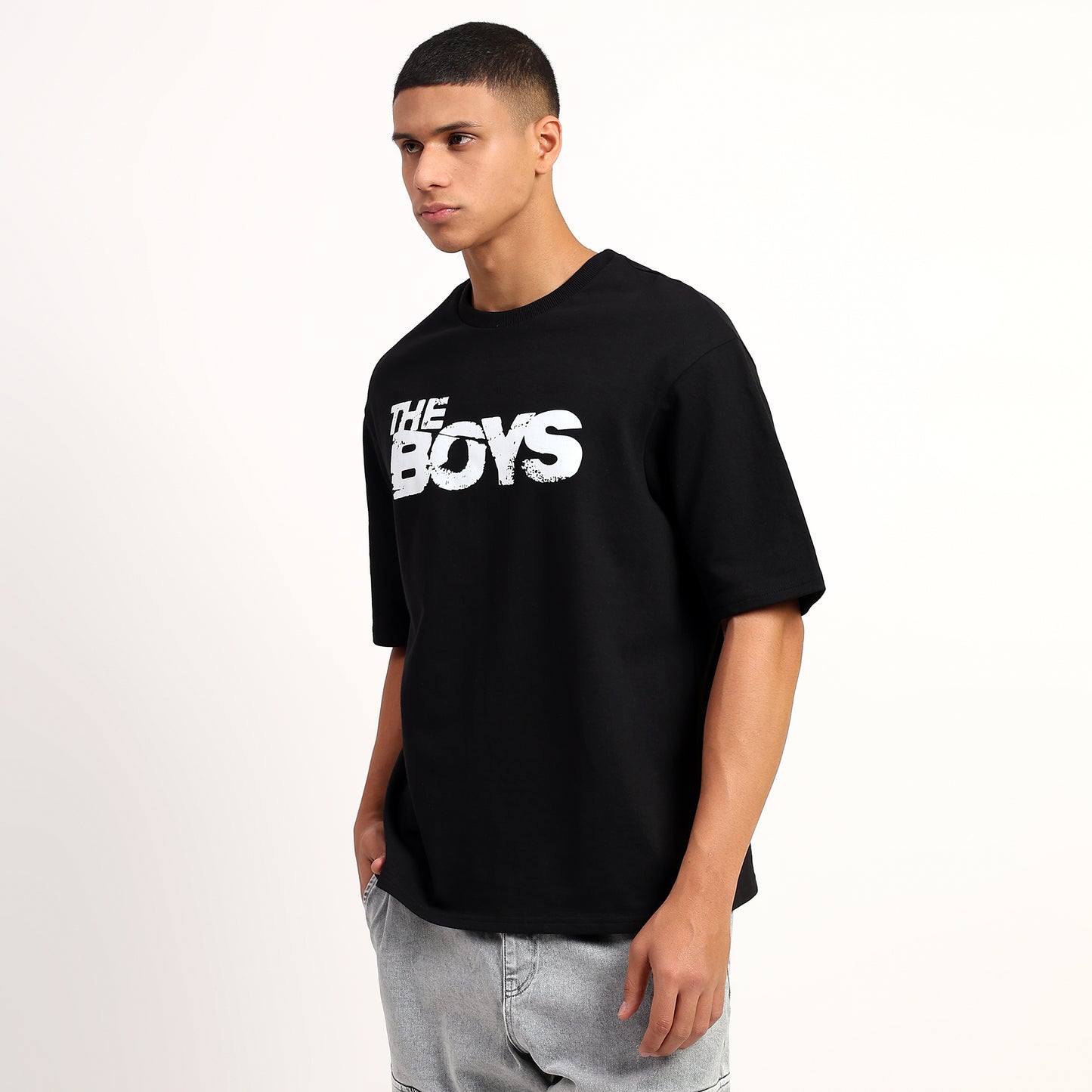 The Boys Oversized Regular T-Shirt – Premium Cotton | Black