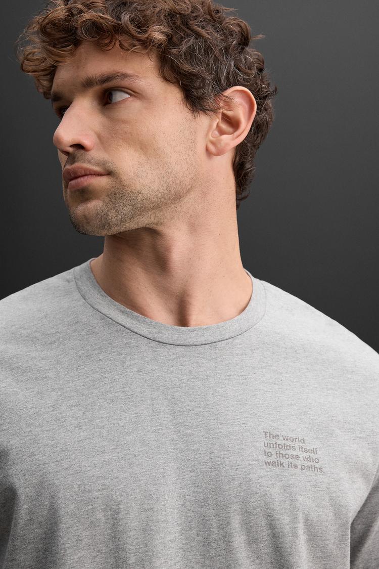 GRAPHIC PRINT T-SHIRT | GREY