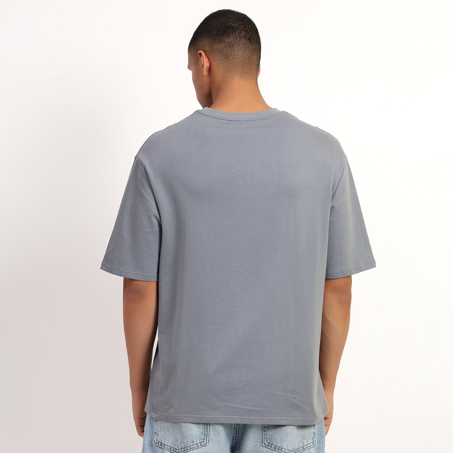 NEW DAY | Oversized Regular T-Shirt – Premium Cotton | GREY