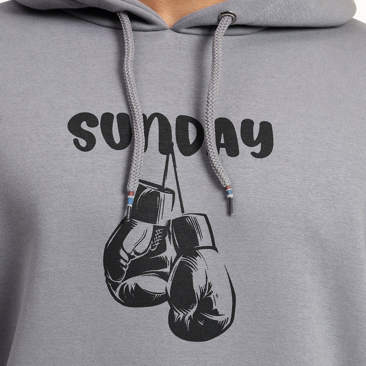 SUNDAY | Oversized Regular Hoodie – Premium Cotton | GREY