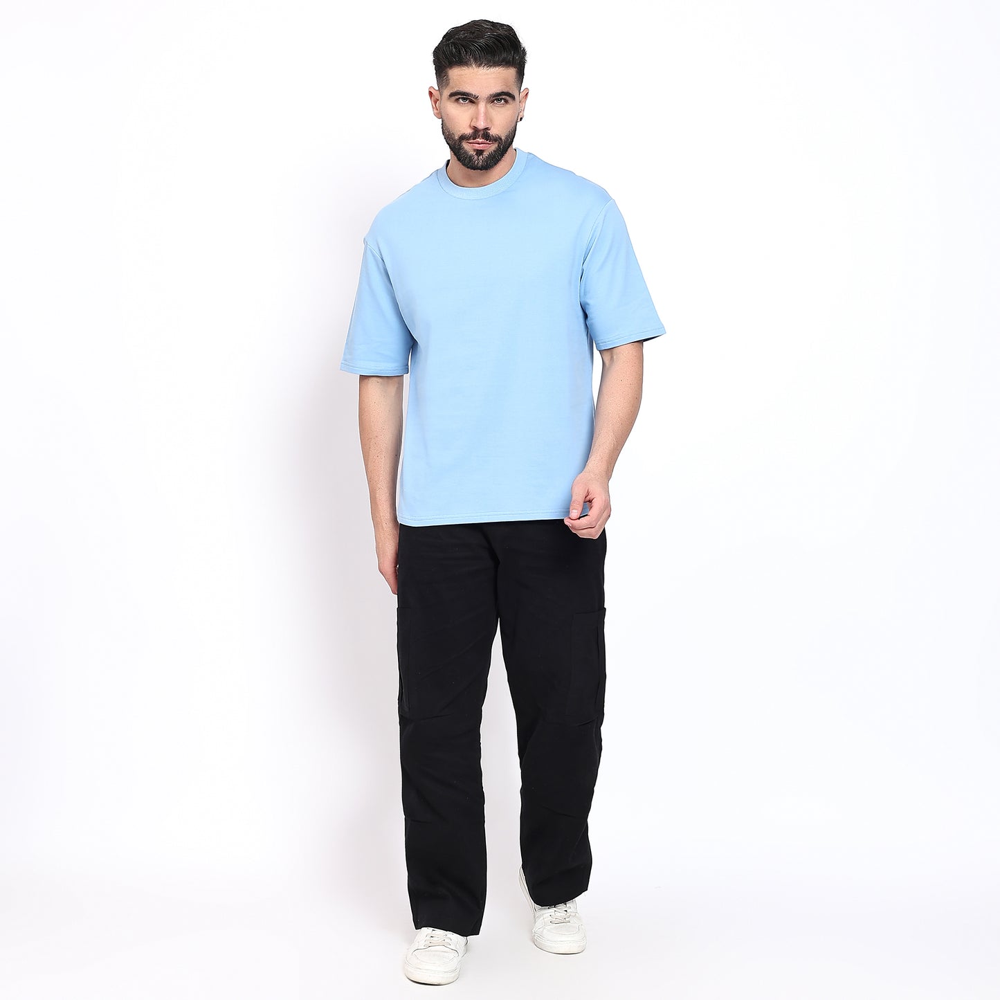 Oversized Regular T-Shirt – Premium Cotton | Blue