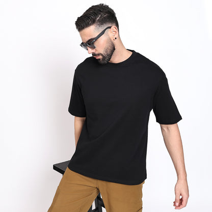 Oversized Regular T-Shirt – Premium Cotton | Black