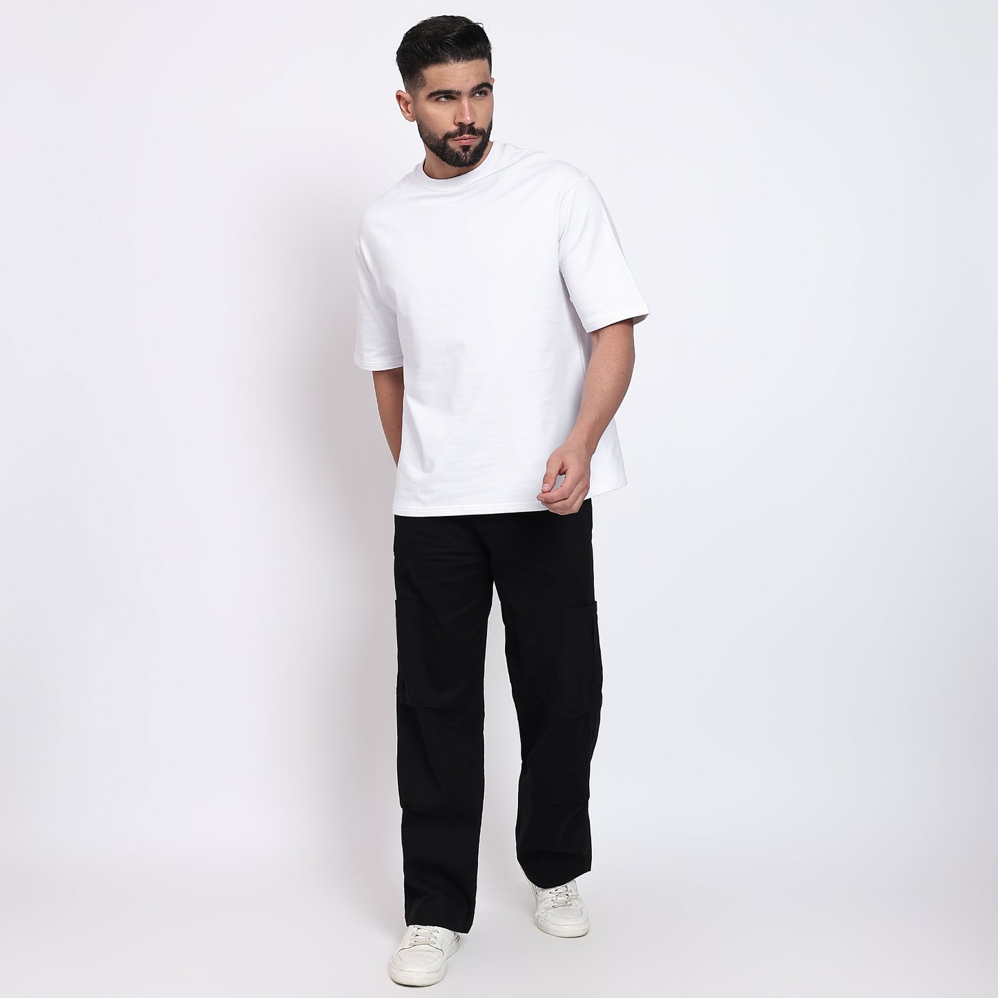 Oversized Regular T-Shirt – Premium Cotton | White