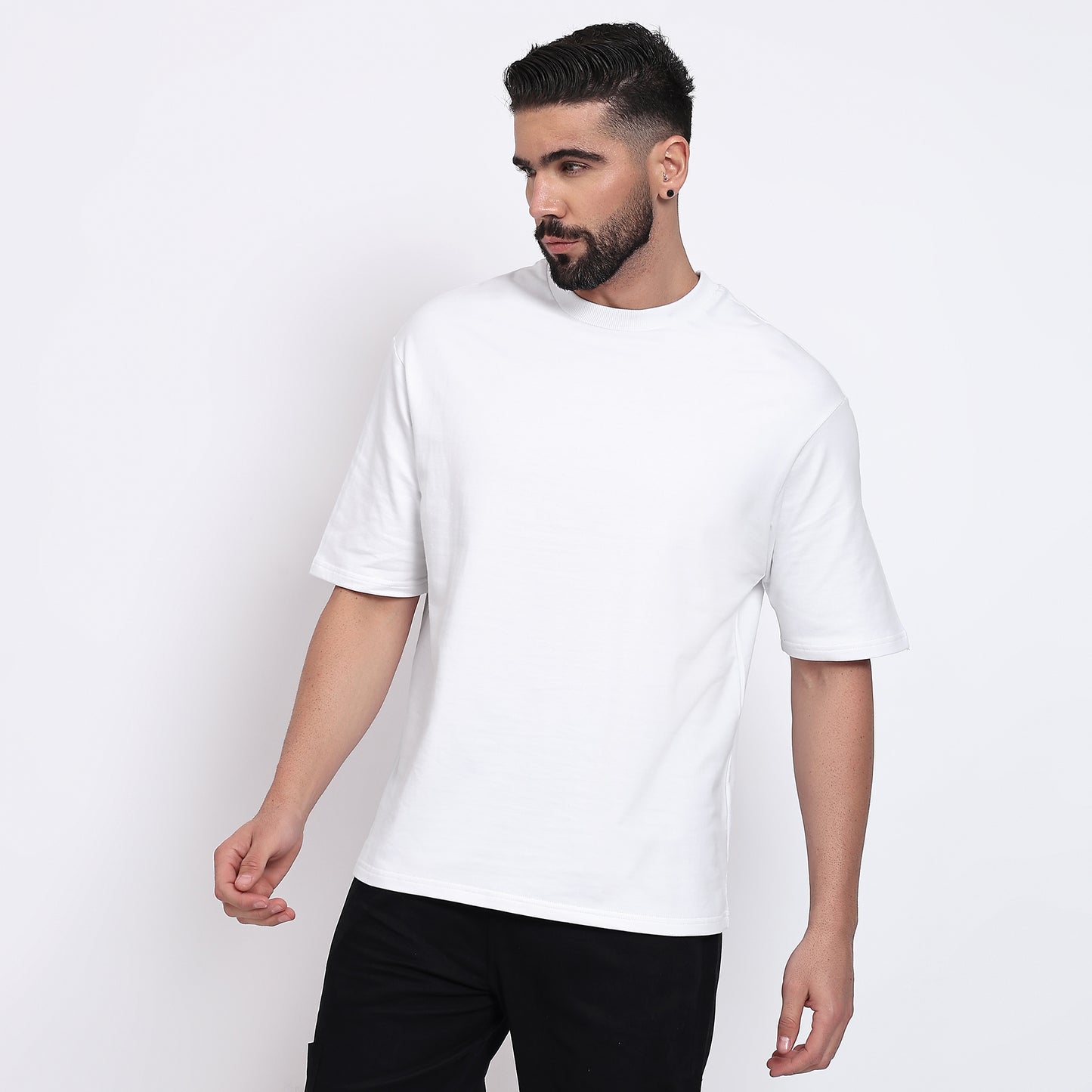 Oversized Regular T-Shirt – Premium Cotton | White