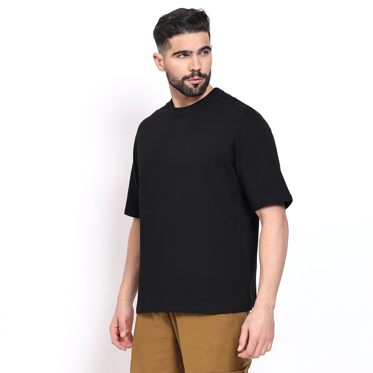 Oversized Regular T-Shirt – Premium Cotton | Black