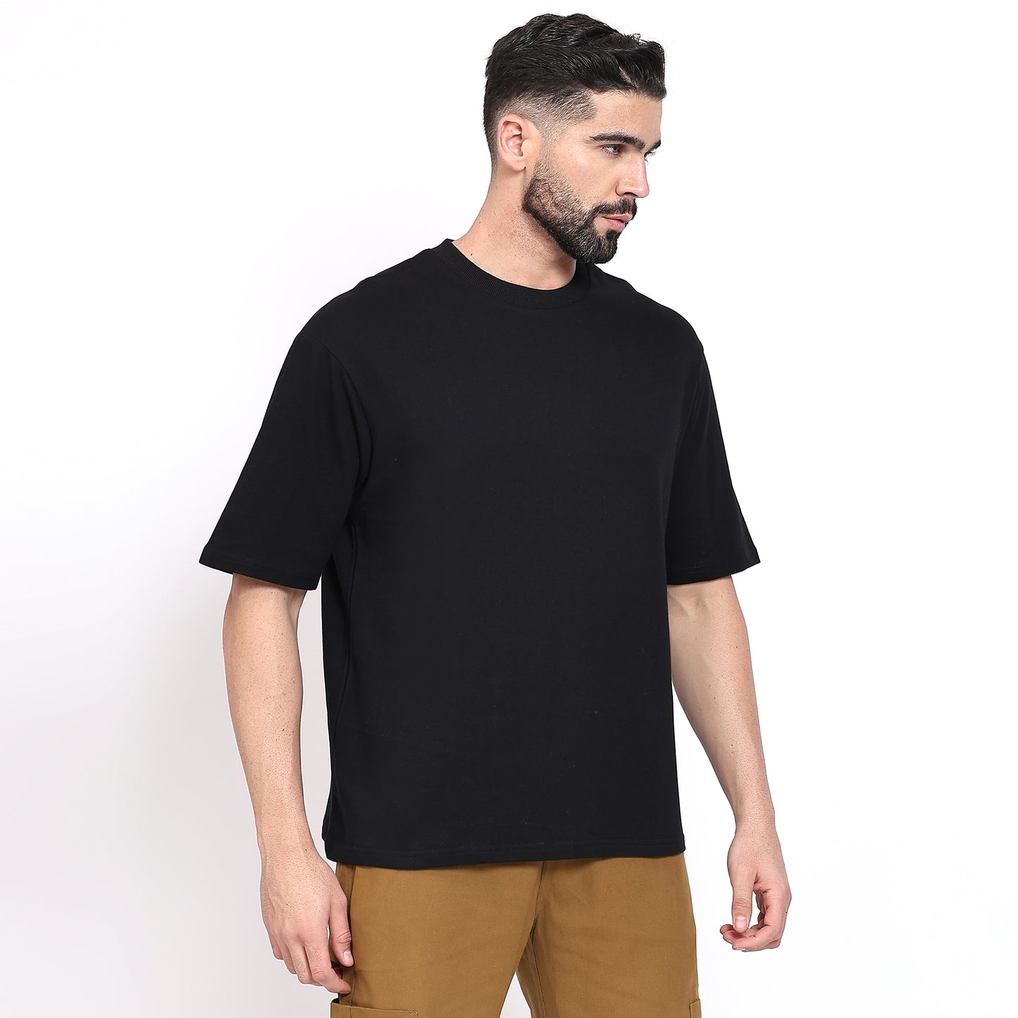 Oversized Regular T-Shirt – Premium Cotton | Black