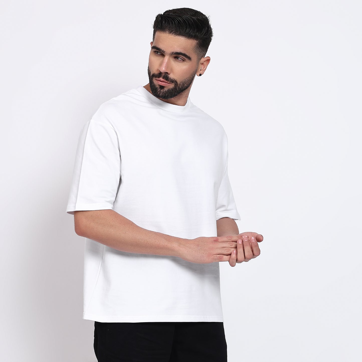 Oversized Regular T-Shirt – Premium Cotton | White