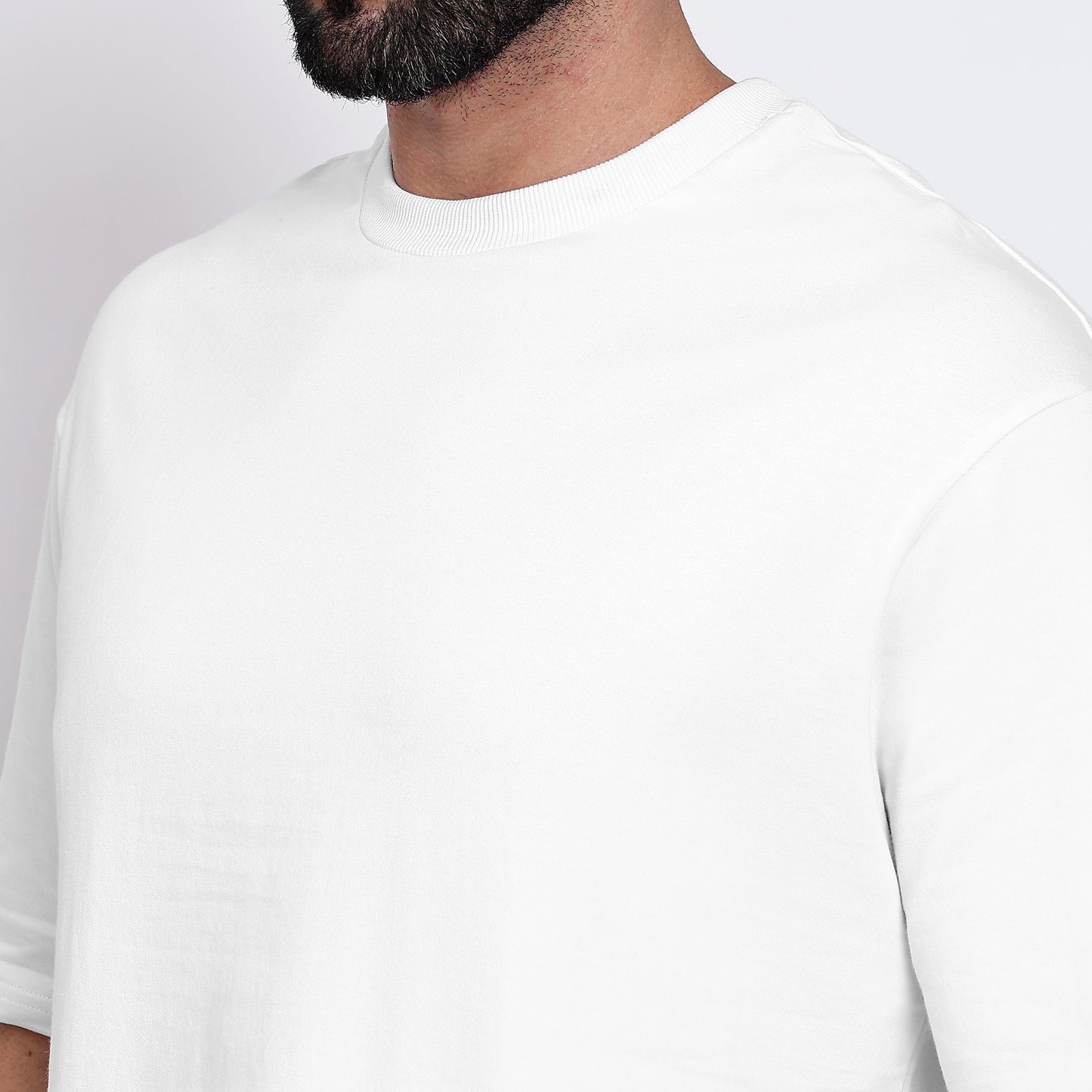 Oversized Regular T-Shirt – Premium Cotton | White