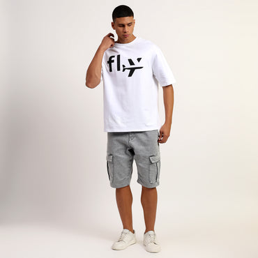 FLY | Oversized Regular T-Shirt – Premium Cotton | White