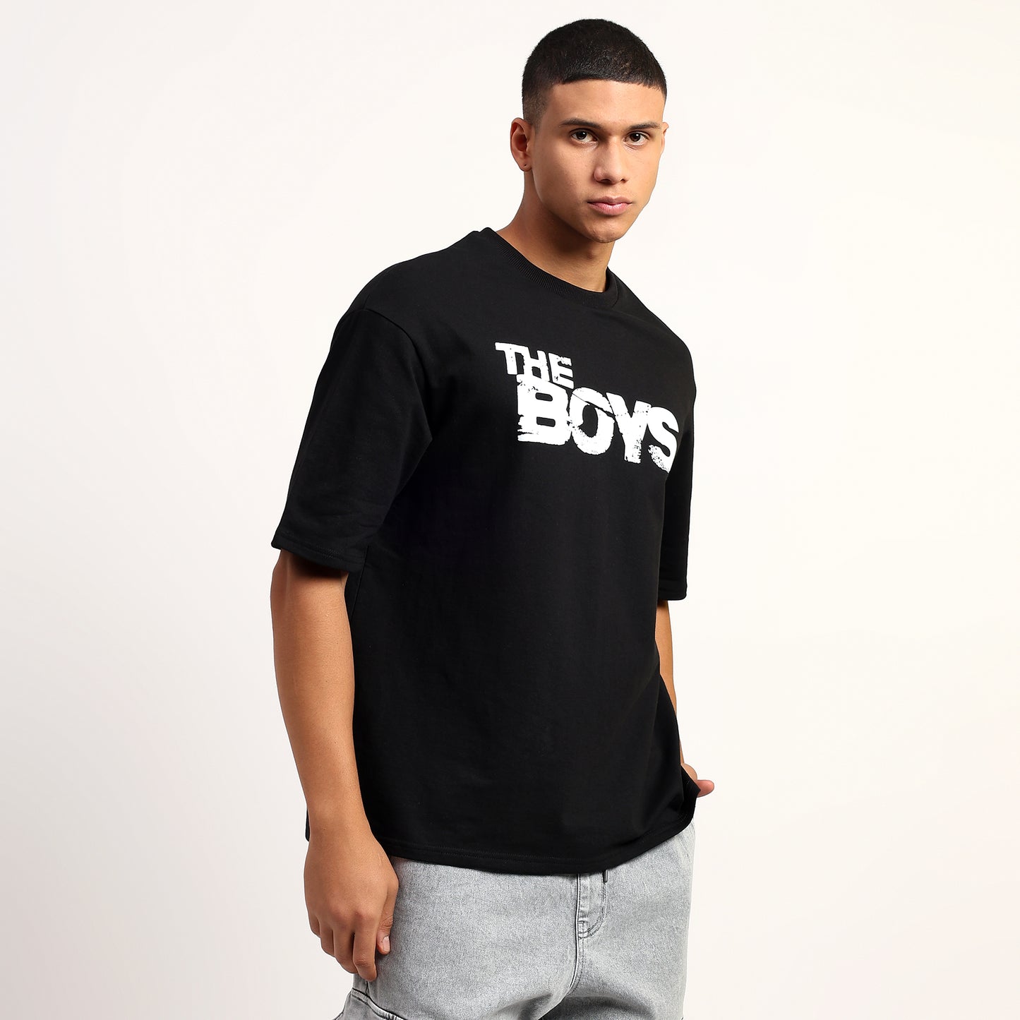 The Boys Oversized Regular T-Shirt – Premium Cotton | Black