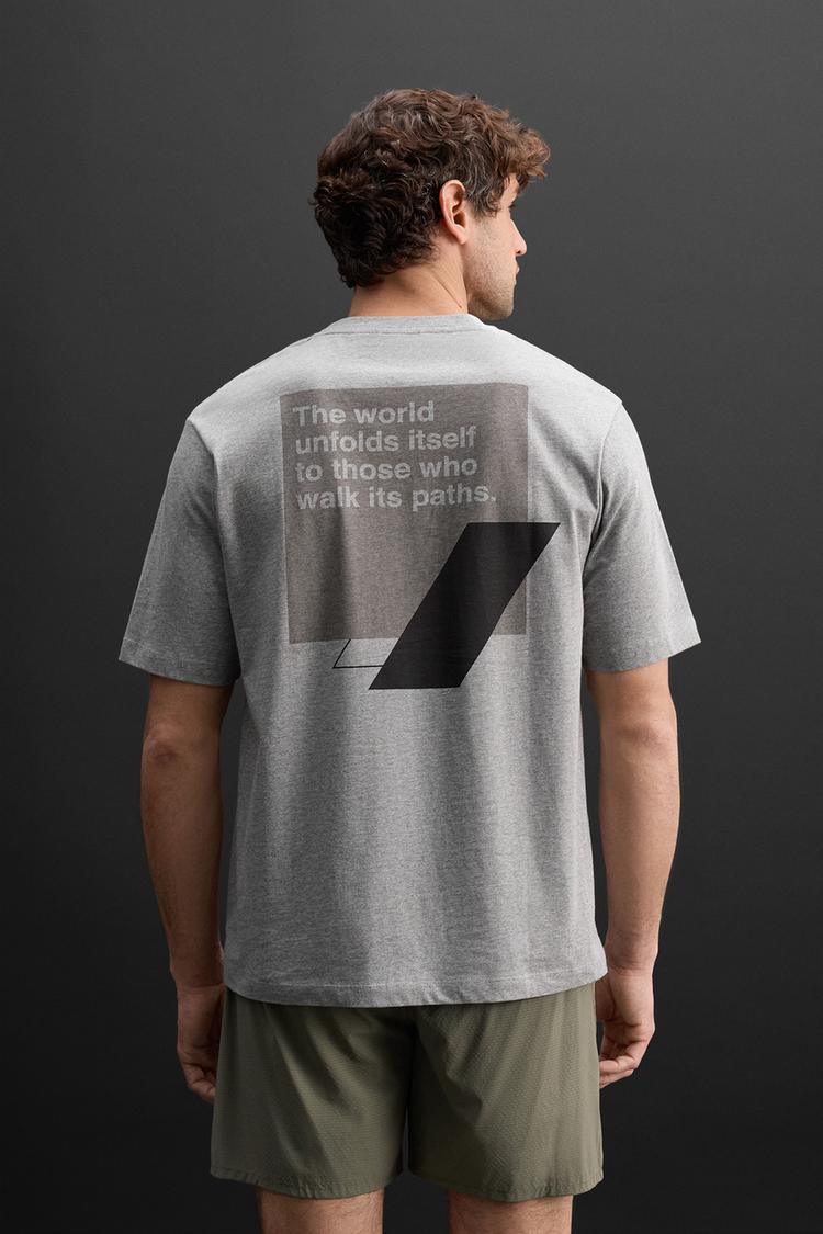 GRAPHIC PRINT T-SHIRT | GREY