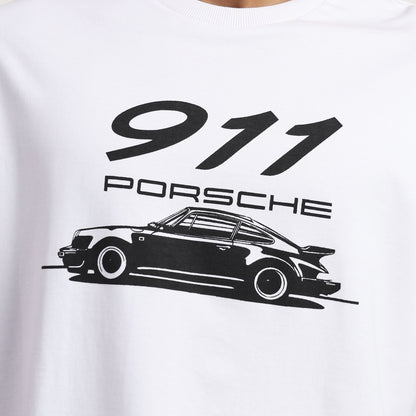911 Porsche | Oversized Regular T-Shirt – Premium Cotton | White