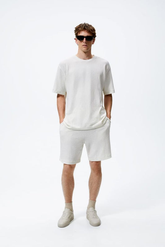 Pure Cotton Oversized T-Shirt With Shorts Co-ord Set